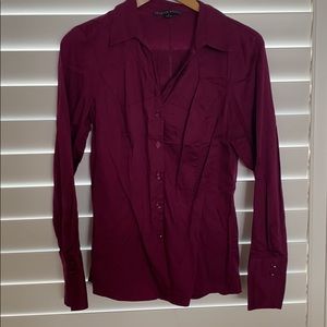 Antonio Melani (dillards) dress shirt burgundy med